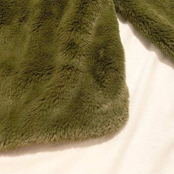Zara Faux Fur Plush Zip Hoodie Teddy Jacket Size Medium - Picture 14 of 16